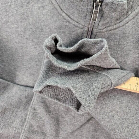 L.L.Bean Traditional Fit Sweater Men's Athletic Sweats Quarter-Zip Pullover Sz L - Picture 9 of 12